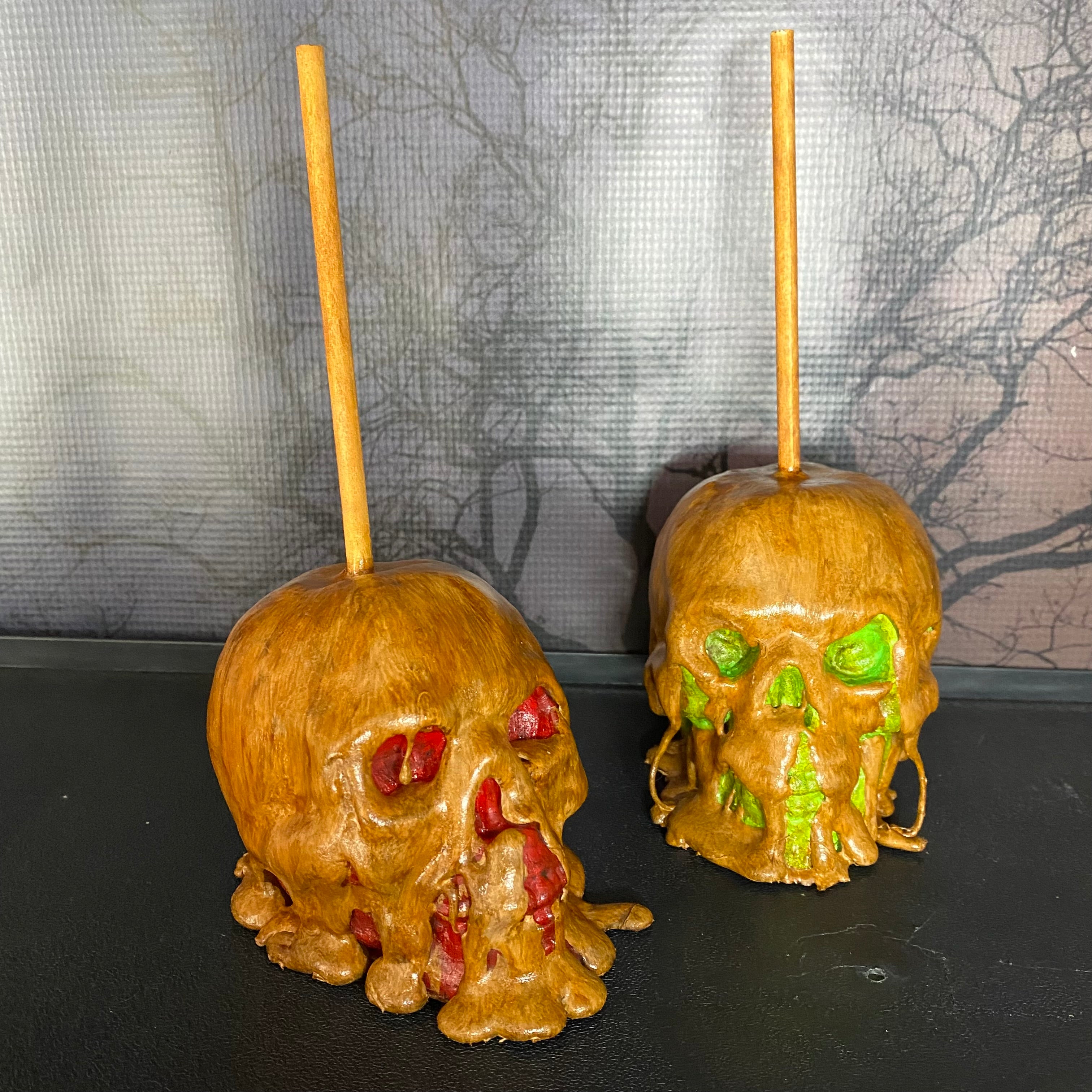 Caramel Apple Skulls