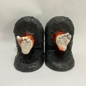 Baby Feet OOAK Bookends by Amy's Abominations