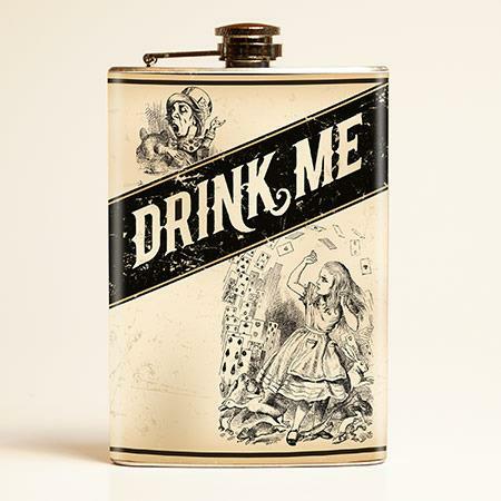 Alice in Wonderland Drink Me Flask