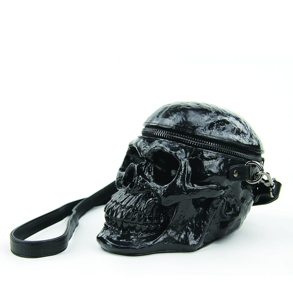 Embossed Skull Coffin Hip Bag – Black Martin