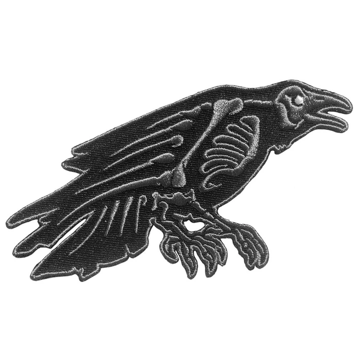 Skeleton Raven Patch