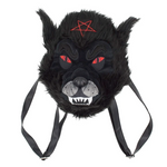 Wolfhead Plush Purse Bag