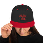 Serial Killer Documentaries and Chill Snapback Hat (with knife)