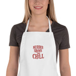 Murder Shows and Chill Embroidered Apron