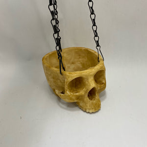 Realistic Skull Hanging Planter