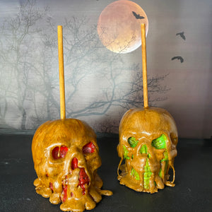 Caramel Apple Skulls