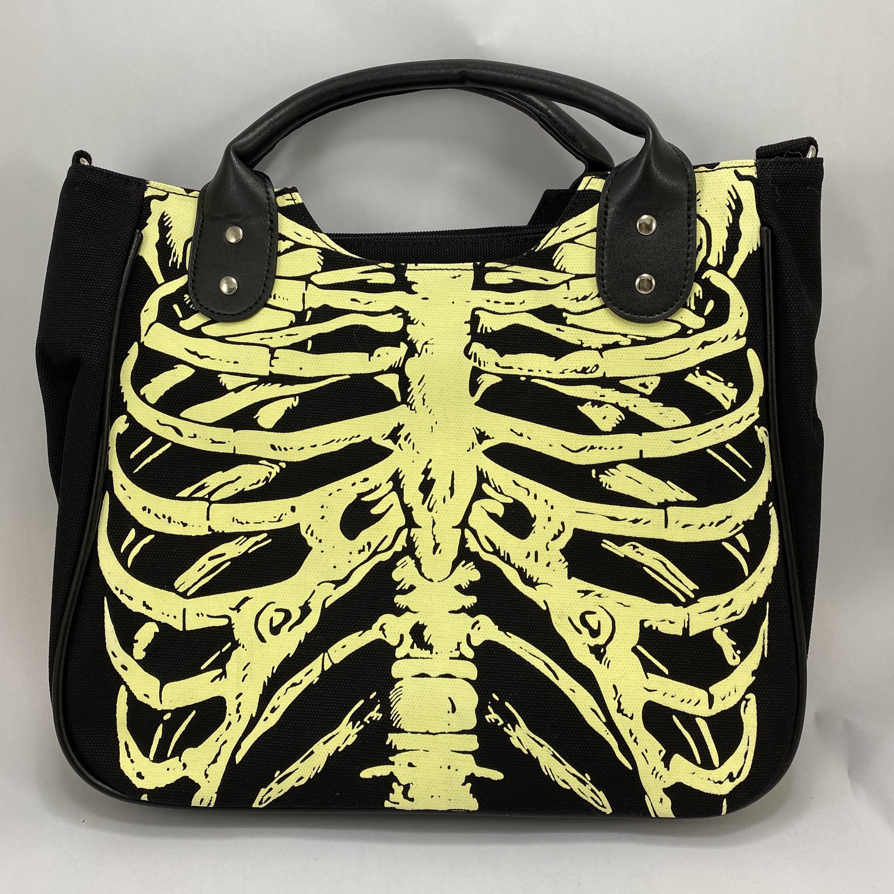 Glow In The Dark Borsa Della Spesa Riutilizzabile, Che Si Illumina Al Buio, In Poliestere, Capienza Fino A 50 Kg, Lavabile E Pieghevole, Con Manici Lunghi