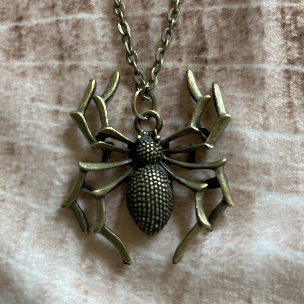 Textured Spider Necklace