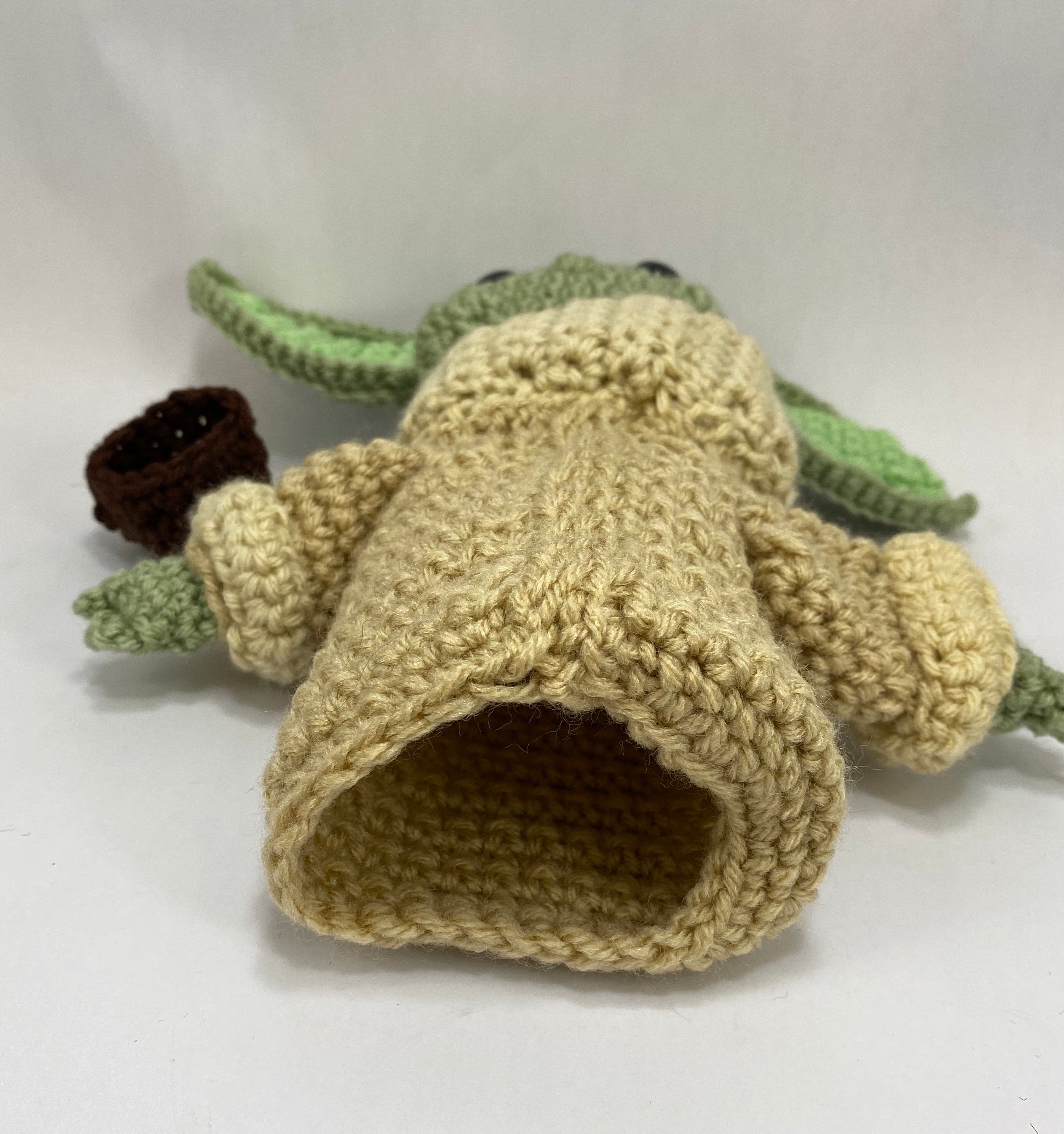 Baby Yoda Inspired Crochet Doll or Puppet