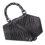 Banned Apparel Embossed Ribcage Coffin Handbag